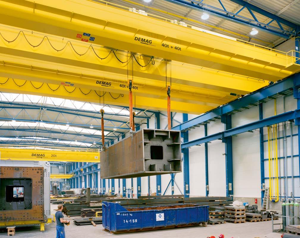 Demag Cranes & Components leading the way with innovative solutions Efficiency and high operating reliability are clearly defined requirements to be met by state-of-the-art material flow, logistics