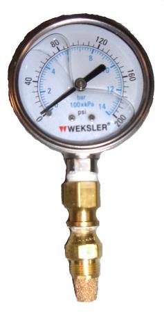 WPE-600-190 Gauge, Fuel Pressure