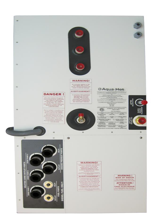 Heater Overview: Top 6 1 2 5 3 4 1 ELE-100-464 Harness, Circulation Pump and Burner Control 12ft.