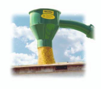 CYCLONIC ACTION HELPS PRE-CLEAN THE AIR & ASSURES OPTIMUM AIR FLOW. The Agri-Vac s cone shaped receiver is designed for minimal resistance to material and airflow.