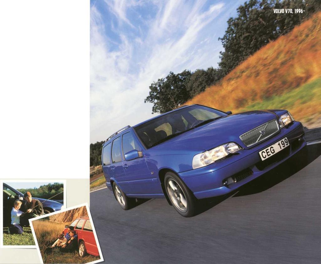 THE NATURAL EVOLUTION FOR VOLVO In November1996, the next logical refinement step ensued when Volvo introduced the Volvo V70, based on the 850 Estate but modified, both under the skin and externally.
