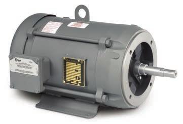 Close-Coupled Pump, Explosion-Proof Motors Where close-coupled pump shaft configurations are required in hazardous locations, Baldor offers explosion-proof motors available from stock in three phase,