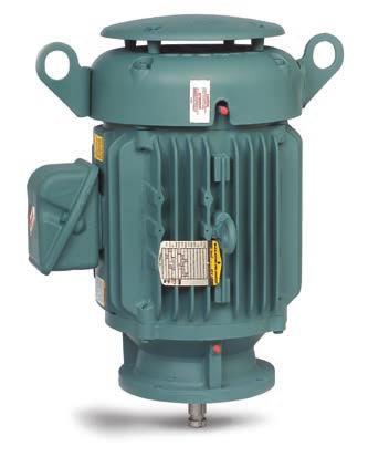 Vertical P-Base Motors Three Phase - TEFC These motors are designed and manufactured for normal, medium and high thrust in-line pump applications typical of waste water treatment plants, petro