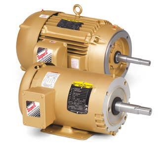 Close Coupled Pump Motors Three Phase TEFC These motors are designed and manufactured to meet the needs of circulating and transferring fluid applications.