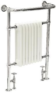 inish Towel Radiator With White Steel Radiator Willoughby QSS003 hrome inish Towel