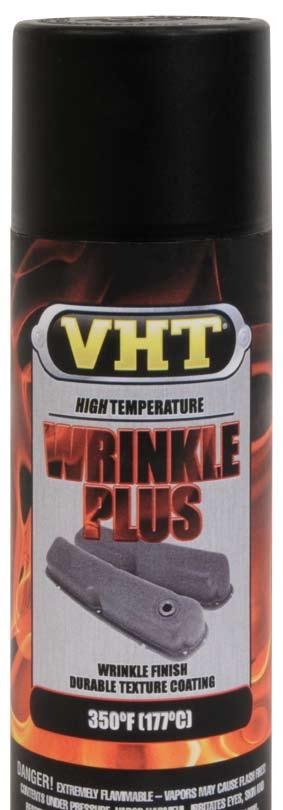 VHT Wrinkle Plus resists color fading, grease, degreasers and severe weather conditions. This tough durable finish is extremely resistant to rust, corrosion, chipping and cracking.