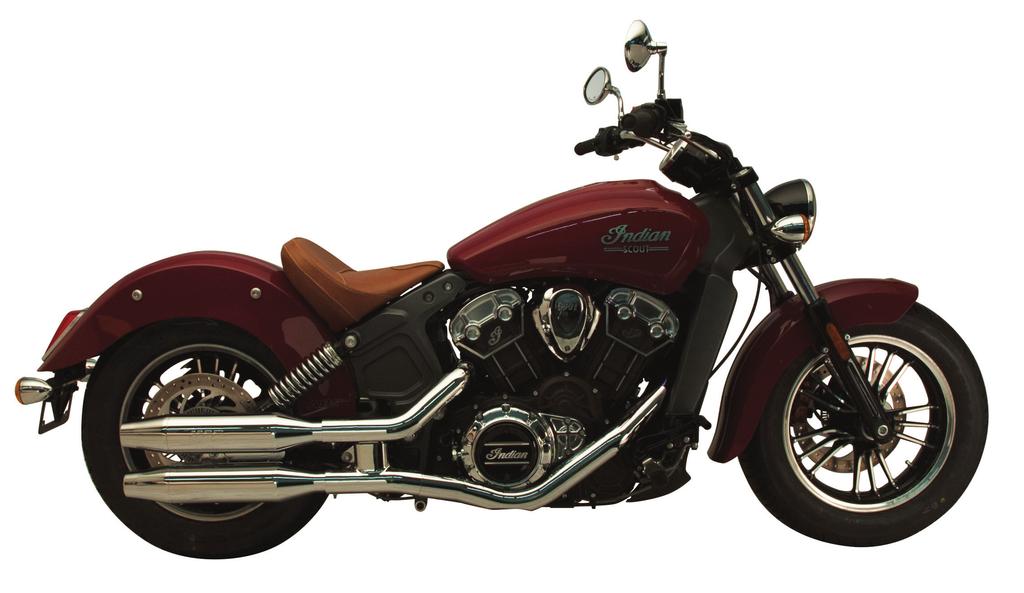 Internal Disc Series Slip-Ons for Indian Scout Serious bolt-on