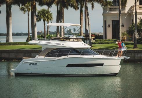 C34 COMMAND BRIDGE DISCOVER CRUISING VERSATILITY WITH A BIG-YACHT PERSONALITY The three-deck, two-stateroom C34 Command Bridge offers real versatility, from her outstanding maneuverability and
