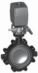 for proportional diverter operation Available in socket or threaded connections +GF+ ELECTRIC ACTUATED BUTTERFLY VALVE Type 140 Electrically actuated Type 140 butterfly valve for aggressive fluids