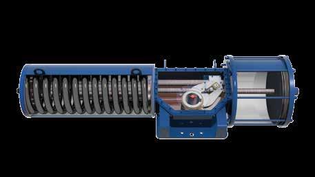 Standard Features All models available as double acting or spring return Torque outputs to 5,700,000 in-lb (644,000 Nm) Open and close travel stops, ±3 degrees minimum Quarter-turn Pneumatic Local