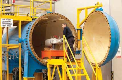 Specialized Equipment To verify performance in actual subsea working conditions, LEDEEN actuators go through stringent hyperbaric