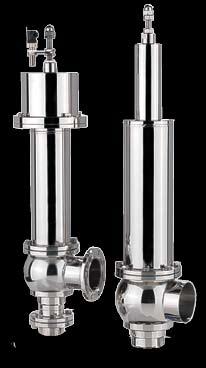 If the line pressure exceeds the valve set pressure the valve will open relieving flow and reducing the line pressure.