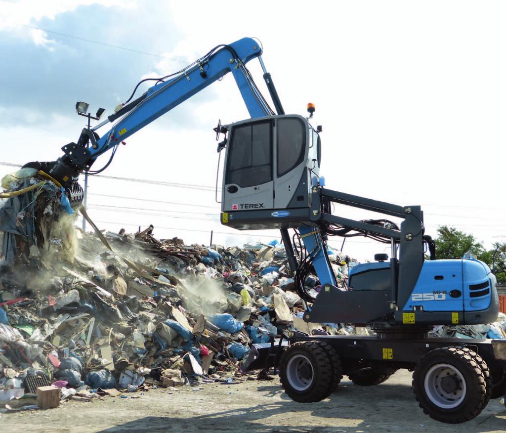 RECYCLING MACHINE MHL250 E recycling sheds with high dust loads. The radiators are designed for easy maintenance and are quick and safe to clean.