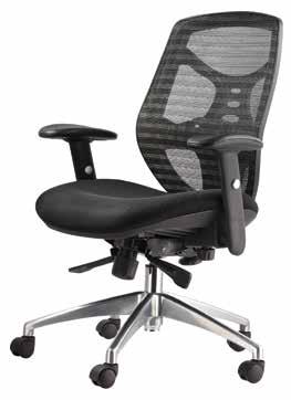 CONTEMPORARY STEEL CONTEMPORARY STEEL Managerial Chair with Fixed Plastic Arms, and Built-In Lumbar Support Seat Size: 19 ½ W x 19 D Back Height: 17 ½ H Overall Size: 25 W x 24 D x 36 ½ - 40 H