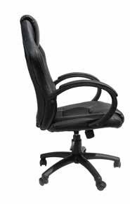 The white stitching perfectly complements the black finish, and the mesh seat and back add an extra element of class to this already attractive