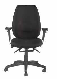 TRINITY Ergonomic multi-functional operator chair The Trinity is the epitome of functional and practical seating, boasting an ergonomic backrest with 3D curvature, incorporating lumbar