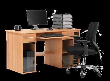 SAN JOSE Classic computer desk Perfectly combining traditional desks with contemporary design, the San Jose workstation has been equipped to hold a range of modern technology.