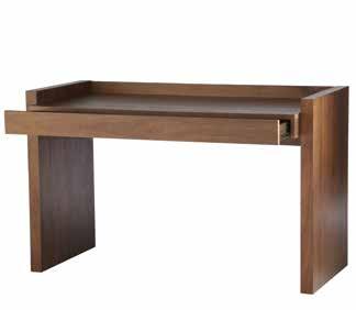 CAMPBELL Walnut veneer desk The Campbell desk offers a simple, traditional style on a beautiful workstation.