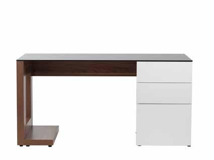 SORBONNE Chunky desk with glass worktop The perfect blend of traditional and contemporary furniture, the Sorbonne is a strong, attractive desk with ample storage space.