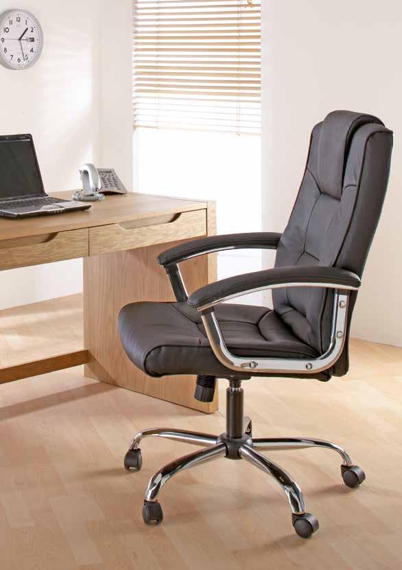 VERONA Italian style leather executive chair LEATHER Made from high quality, soft-feel leather and inspired by Italian design, the Verona is both