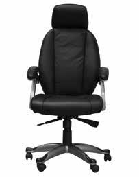 BENTLEY Soft feel leather executive chair The Bentley is an attractive and contemporary chair with a soft-feel leather finish.