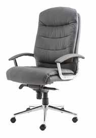 ultimate in executive seating look no further than the Empire Chair. It features generous padding in the seat and back, padded arm rests, and soft-feel quality leather.