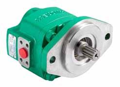 Low noise spur gear technology minimizes pressure ripple and noise.