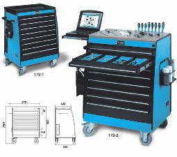 General Workshop Equipment Tool Trolleys i/s The Tool Trolley that accomodates the double loading capacity in comparison to standard tool trolleys meets increased demands of the modern mechanic.