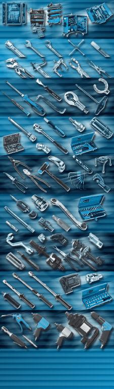 INDEX 111 190 279 799 1 Legend & = News Tool Cabinets Work Benches, Tool Chests Toll Trolleys Assistent Accessories, Assortments Tool Boxes Wrenches, Hex-Nut Drivers, Open End Wrenches, Box End
