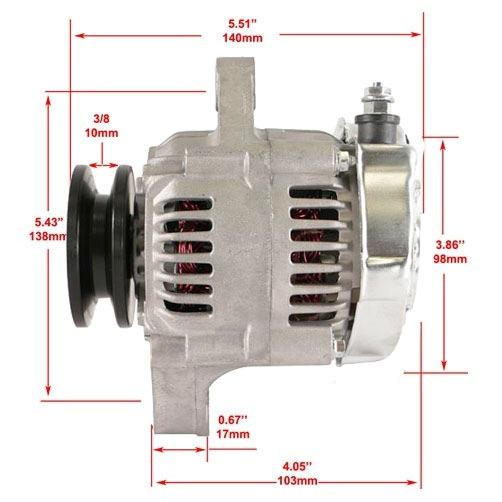 And, this time we are going even smaller than on the other MH 101 puller. Instead of a traditional size GM alternator, this time it will be a mini Denso that puts out a high amp rating.