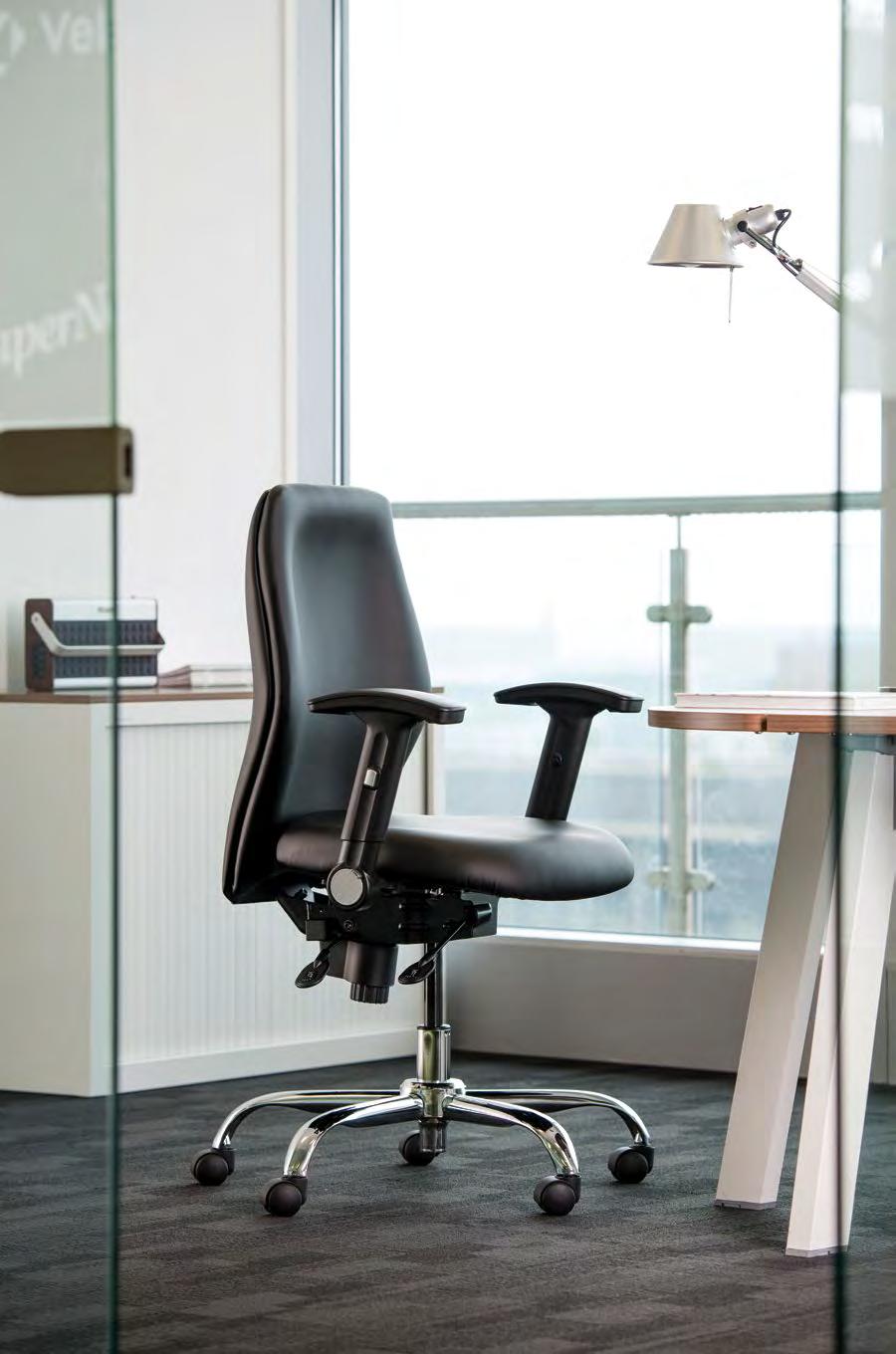 155 Task & Visitor Seating Physio PH2 PH1 Physio Ergonomic Task Chair Featuring a unique anatomically designed cut foam back and dual density moulded memory foam seat, the Physio has been developed