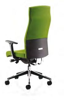 High back and mid back task chairs and matching cantilever and Four-legged options Synchronised mechanism