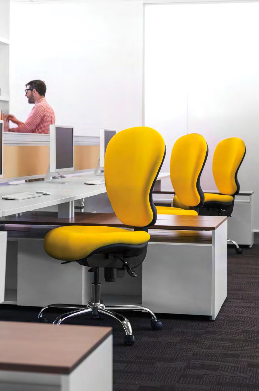 A matching Sphere cantilever visitor chair is also available.
