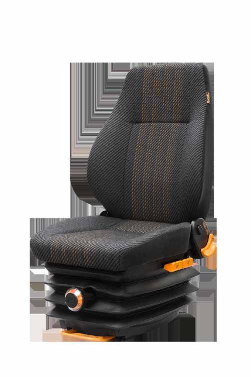 UNIVERSAL SEATS ISRI 1000/517 ISRI 6000/517 Static seat Height and tilt adjustment, 65mm Double locking slide rails EC approved belt mounting points Adjustable and foldable armrests Adjustable