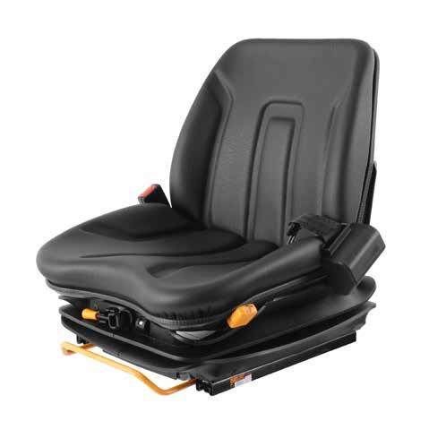 Seats for FORKLIFT TRUCKS ISRI 2300 LR / MR ISRI 6000/575 2300 LR Mechanical suspended, up to 130kg Low profile with 60mm suspension travel Seat width 460 mm 320 mm track width available