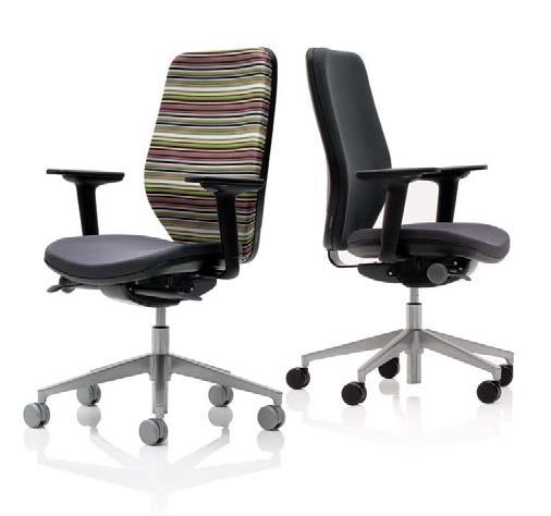 Technical Specification Joy 09 & 10 High back task chair / armchair Castors / Glides: 50mm castors fitted as standard on standard height chairs with 65mm Black Castors / Standard Glides fitted as an
