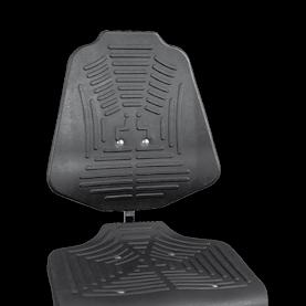 WS 1210 E ESD Colour: jet black RAL 9005 Five-star base and conductive glides quality-check 5 year Werksitz warranty 10 year spare part replacement guarantee Conductive chairs XLbackrest Article no.