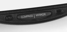 Mirror Operation Your vehicle has an electrochromic inside rearview mirror with a compass. When set in the MIRROR position, this mirror automatically changes to reduce glare from headlamps behind you.