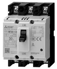 760 Low-voltage NF30-CS NF30-CS Operating 3h 2h 1h 40min Model NF30-CS Rated current In (A) 3, 5, 10, 15, 20, 30 Number of poles 2 3 Rated insulation voltage Ui (V) 500 690V 500V IEC 60947-2