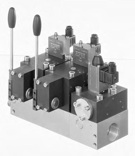 Proportional directional spool valve type PSLF, PSVF, and SLF according to the Load-Sensing principle size 3 and 5 (manifold mounting) 1.