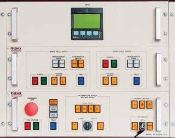 All High Power Motor Test Systems are equipped with Microprocessor Controls and a Human Machine Interface (HMI)