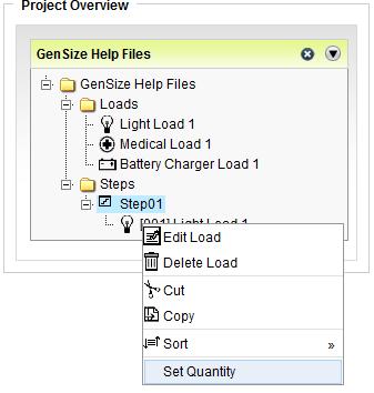 2. By Clicking on the Assign Loads icon located in the GenSize Tool bar