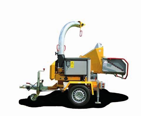 105 MX Wood diameters of up to Feed width Feed hopper 13 cm 200 mm < 750 kg 865 x 720 mm Driver s licence class B schliesing wood chippers comply with the safety regulations of DIN EN 13525.