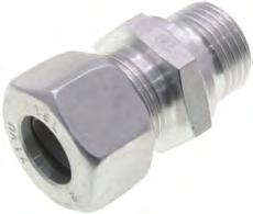 Single Ferrule Compression Fittings Male Stud Coupling BSPP 316Ti Stainless Steel Dimensions to DIN 2353 L Series - Pressures upto 250 Bar dependant on size S Series - Pressures upto 630 Bar