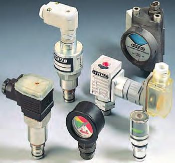 Clogging Indicators Visual and/or electrical indicators available Indicators available for pressure and return filters Easy indication of when an element needs changing Part Number Used with Filter