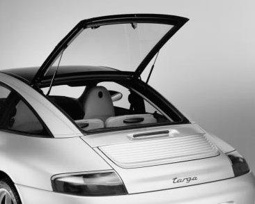 The new Targa followed the concept introduced on the 993. A large, electrically controlled, glass roof panel slid back under the rear window to give open top motoring.