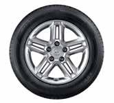 Alloy wheel 17 Halla 17 ten-spoke alloy wheel, silver, 7.0Jx17, suitable for 215/55 R17 tyres.