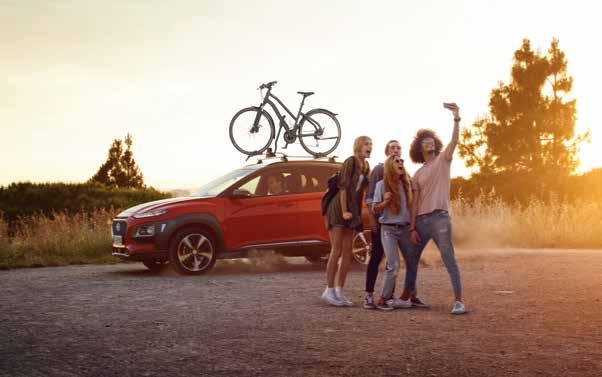 TRANSPORT TRANSPORT You live it. Your KONA is destined for fun outside. So why not extend its range to suit your outdoor needs.