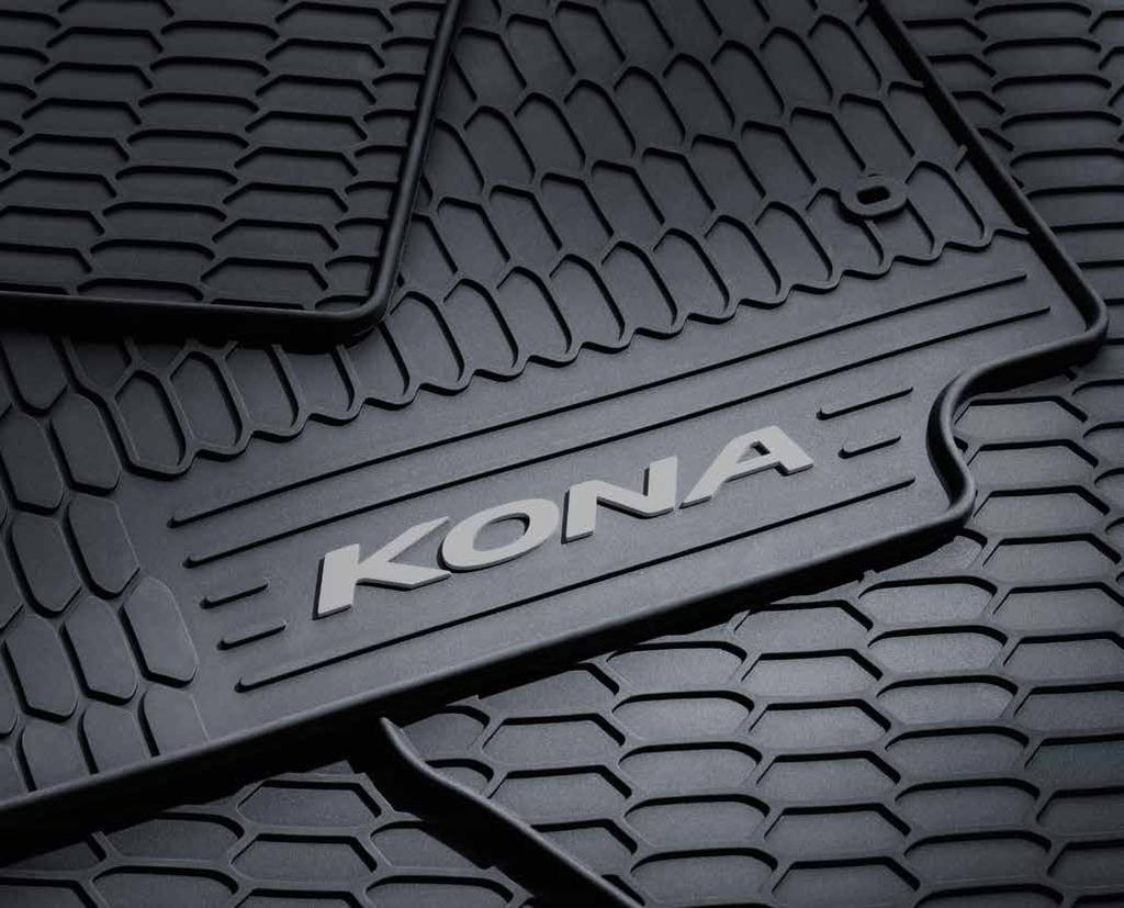 PROTECTION PROTECTION You guard it. Keep the cabin interior new and clean regardless of how much on-road or off-road fun you have with your KONA.