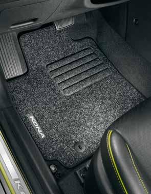 J9131ADE00 (LHD, grey logo, set of 4) J9131ADE10 (RHD, grey logo, set of 4) Textile floor mats, standard Guard your cabin floor from everyday wear with this